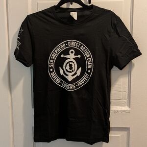 Sea Shepherd Direct Action Crew Black T-Shirt